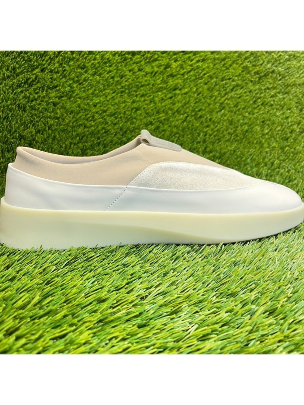 Wolf & Shepherd Cruise Tre Mens Size 12 White Beige Classic Casual Slip-On Shoes